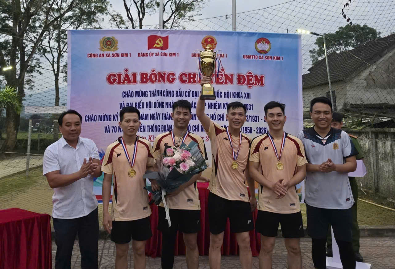 GIẢI BÓNG CHUYÊN ĐỆM CHÀO MỪNG THÀNH CÔNG CUỘC BẦU CỬ ĐẠI BIỂU QUỐC HỘI VÀ HĐND CÁC CẤP 