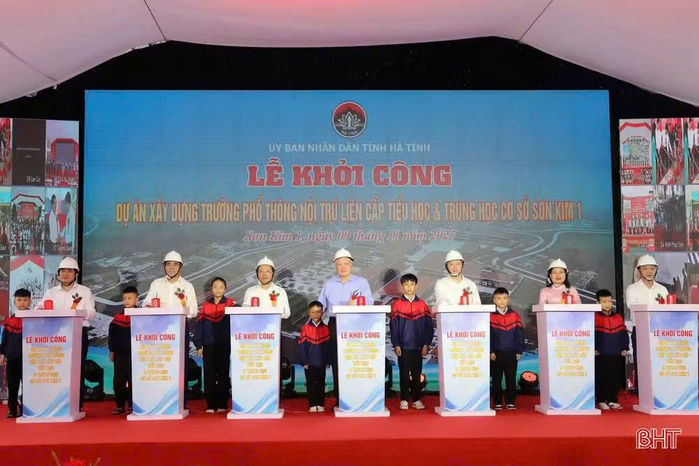 SƠN KIM 1 KHỞI CÔNG XÂY DỰNG TRƯỜNG PHỔ THÔNG NỘI TRÚ LIÊN CẤP TH&THCS