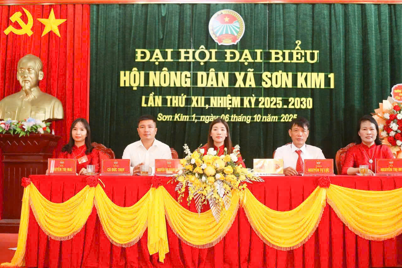 Đại hội đại biểu Hội Nông dân xã Sơn Kim 1 lần thứ XII thành công tốt đẹp