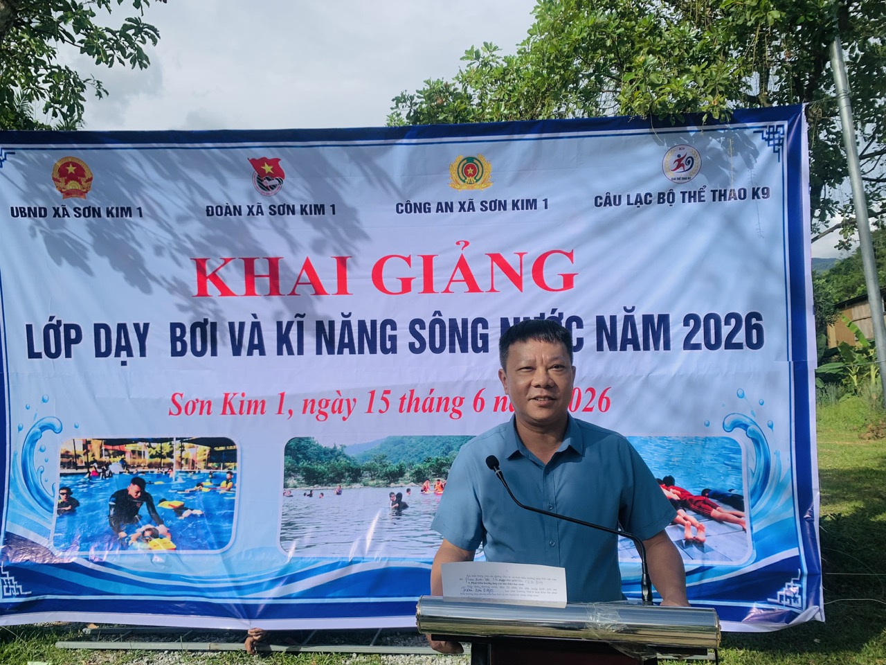XÃ SƠN KIM 1 KHAI GIẢNG LỚP DẠY BƠI VÀ TRANG BỊ KỸ NĂNG PHÒNG, CHỐNG ĐUỐI NƯỚC MIỄN PHÍ CHO TRẺ EM HÈ 2026