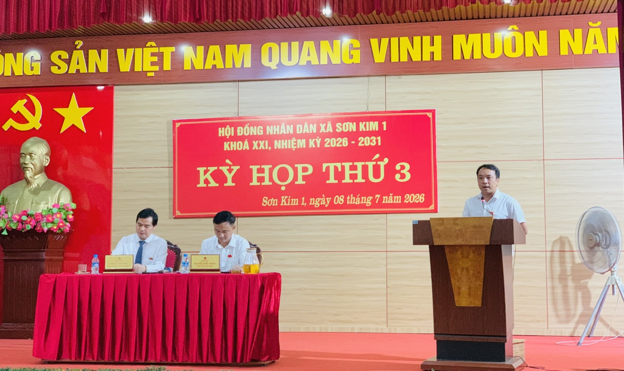 HĐND xã Sơn Kim 1 khóa XXI tổ chức Kỳ họp thứ Ba, quyết nghị nhiều nội dung quan trọng