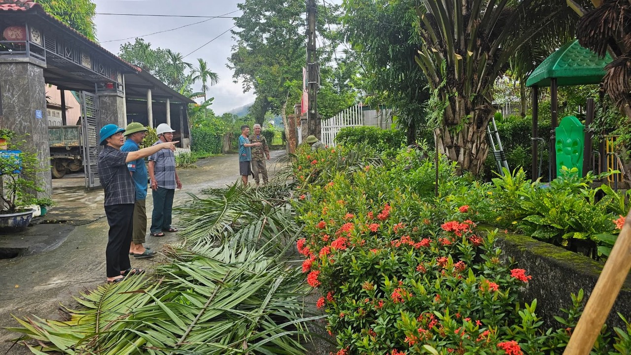 Xã Sơn Kim 1 chủ động ứng phó với cơn bão Số 5 năm 2025