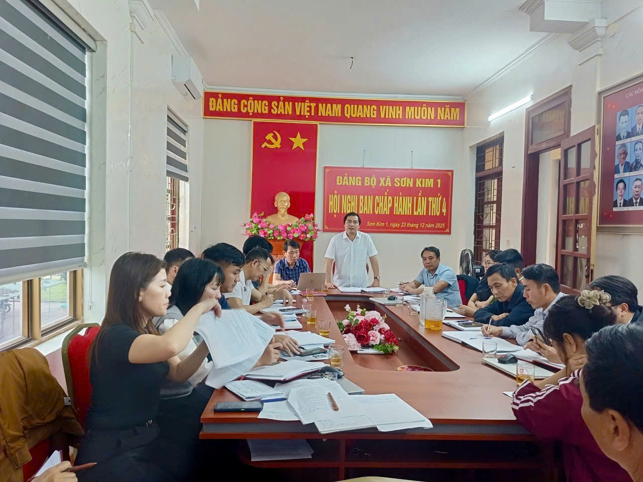 ĐẢNG BỘ XÃ SƠN KIM 1 TỔ CHỨC HỘI NGHỊ BAN CHẤP HÀNH LẦN THỨ 4