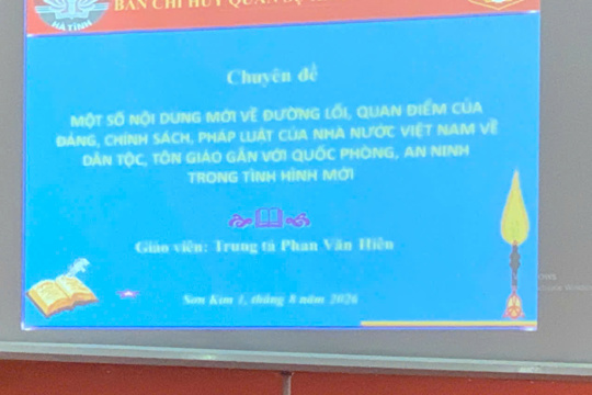 Nâng cao nhận thức, trách nhiệm về quốc phòng, an ninh trong tình hình mới
