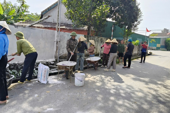 Sơn Kim 1 tập trung cao trong công tác xây dựng nông thôn mới 