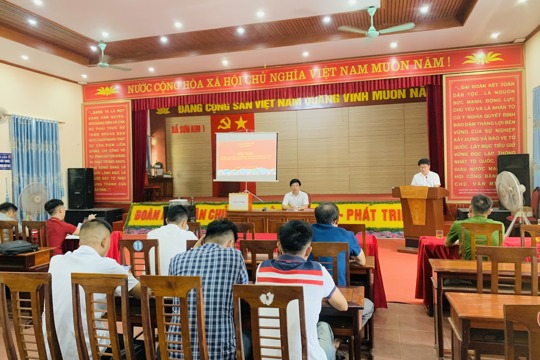 UBND xã Sơn Kim 1 tổ chức đấu giá quyền thuê đất ngắn hạn tại khu vực Nước Sốt, thôn Hà Trai