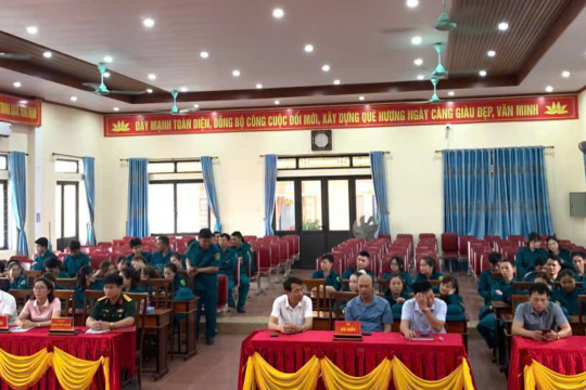 Xã Sơn Kim 1 tổ chức khai mạc huấn luyện chiến đấu dân quân cơ động xã năm 2026