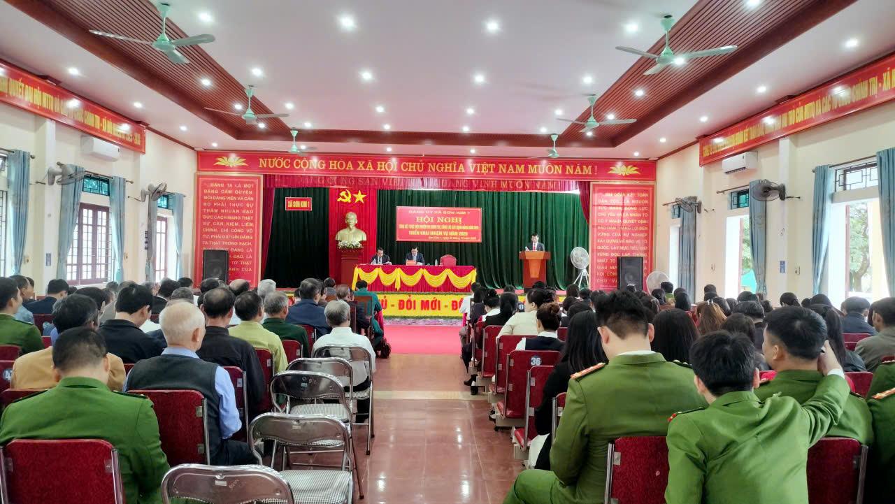 XÃ SƠN KIM 1 TỔ CHỨC HỘI NGHỊ TỔNG KẾT THỰC HIỆN NHIỆM VỤ CHÍNH TRỊ, CÔNG TÁC XÂY DỰNG ĐẢNG NĂM 2025, TRIỂN KHAI NHIỆM VỤ NĂM 2026