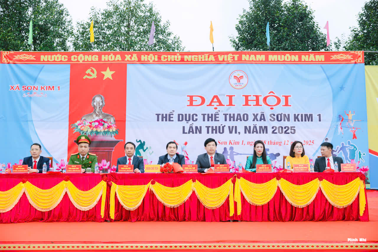 XÃ SƠN KIM 1 KHAI MẠC ĐẠI HỘI THỂ DỤC THỂ THAO LẦN THỨ VI NĂM 2025 